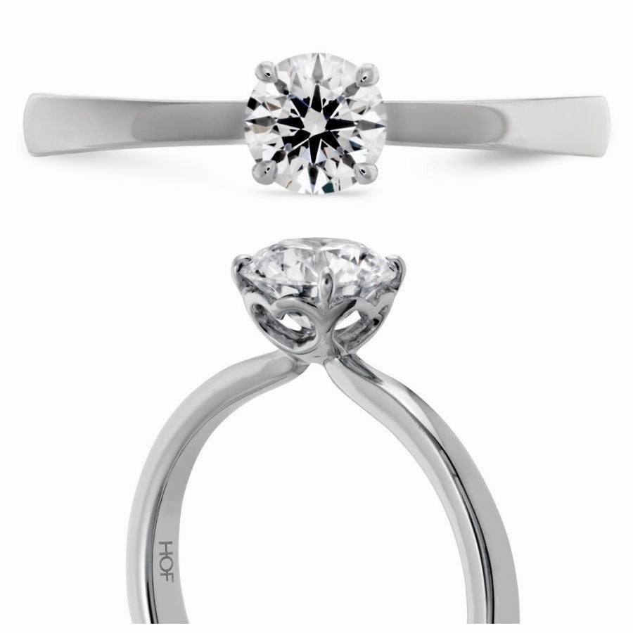 0.51ct Signature Diamond Solitaire Platinum Ring