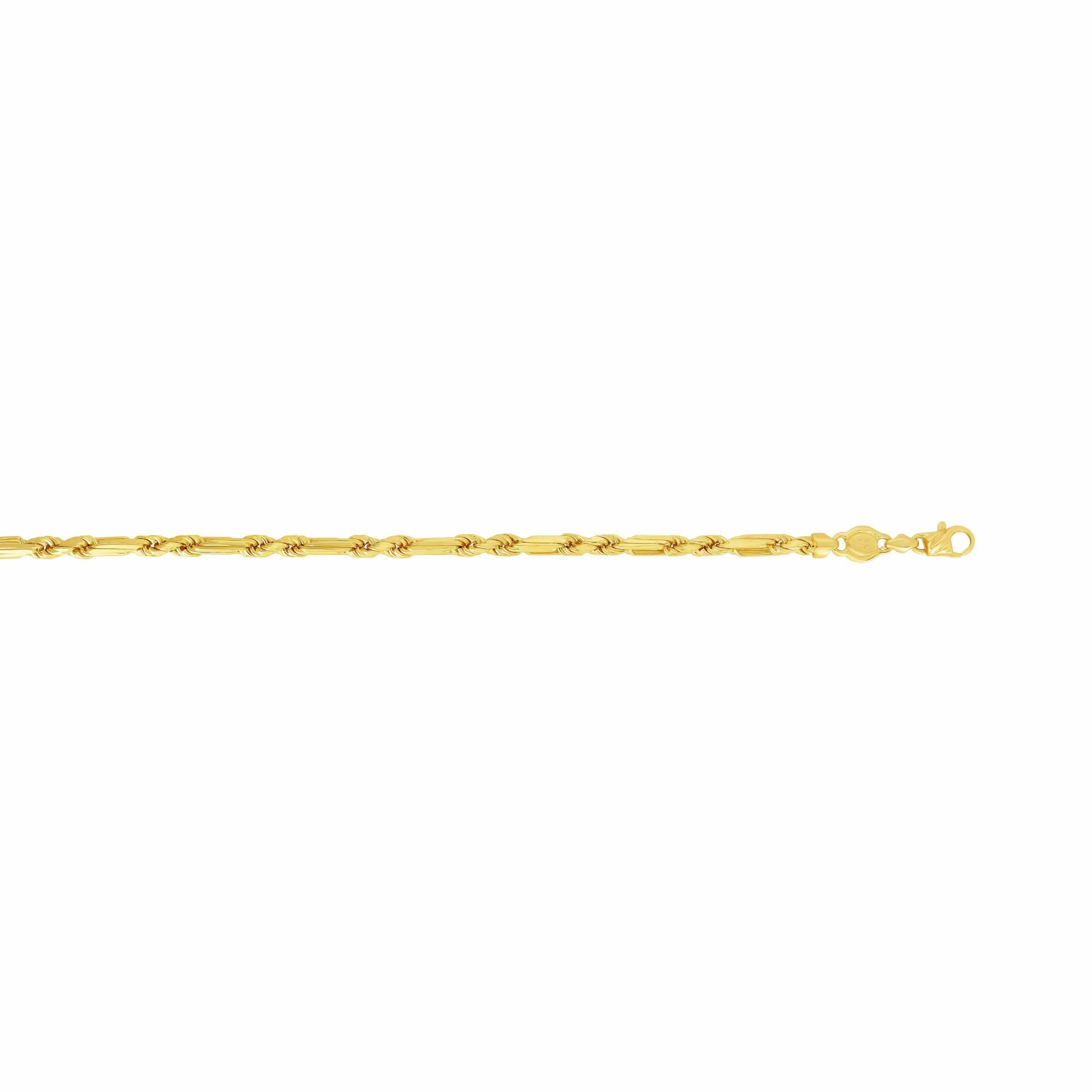 14k Yellow Gold 24" Figarope Link Chain Necklace