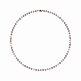 18" 5-5.5mm Cultured Freshwater Pearl Necklace with 18ct White Gold Ball Clasp