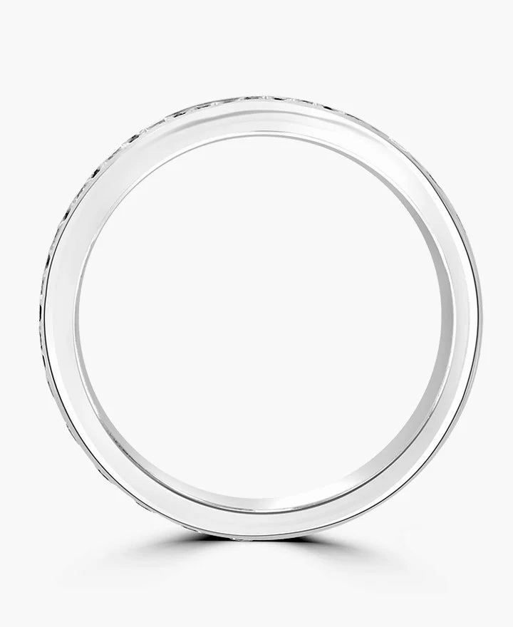 18ct White Gold 0.27ct Round Brilliant Cut Diamond Channel Set Full Eternity Ring