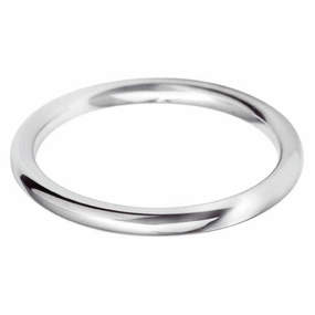 18ct White Gold 2mm Classic Court Ladies Wedding Ring