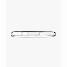 18ct white gold Classic Court Wedding Ring heavy guage 2mm width