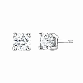 18ct white gold Solitaire Diamond stud earrings 0.50ct