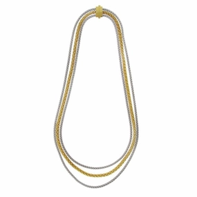 18ct Yellow & White Gold Stretch Necklace
