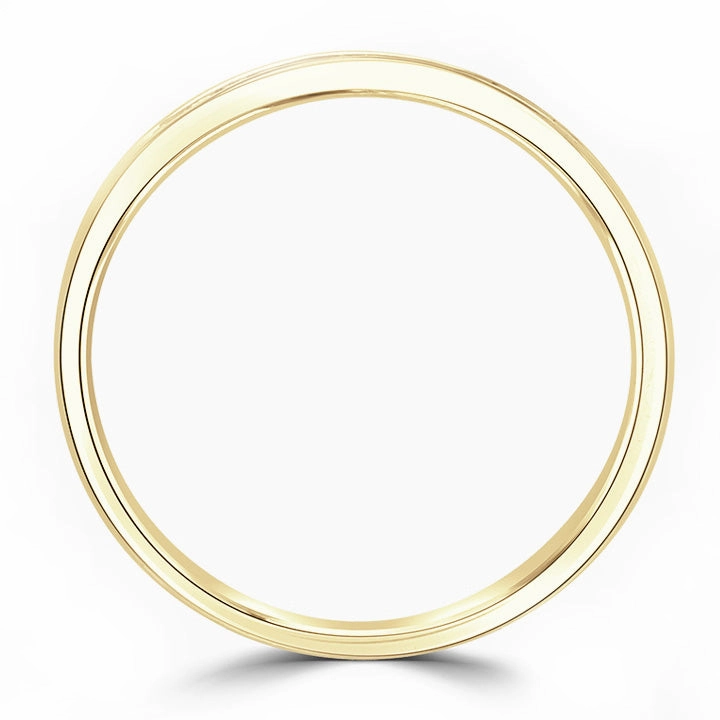 18ct Yellow Gold 0.07ct Round Brilliant Cut Diamond Channel Set Half Eternity Ring