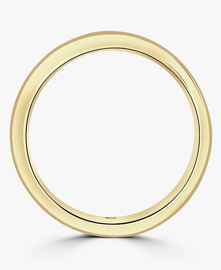 18ct Yellow Gold 0.33ct Round Brilliant And Baguette Cut Diamond Channel Set Half Eternity Ring