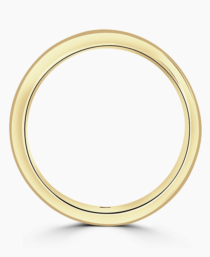 18ct Yellow Gold 0.33ct Round Brilliant And Baguette Cut Diamond Channel Set Half Eternity Ring
