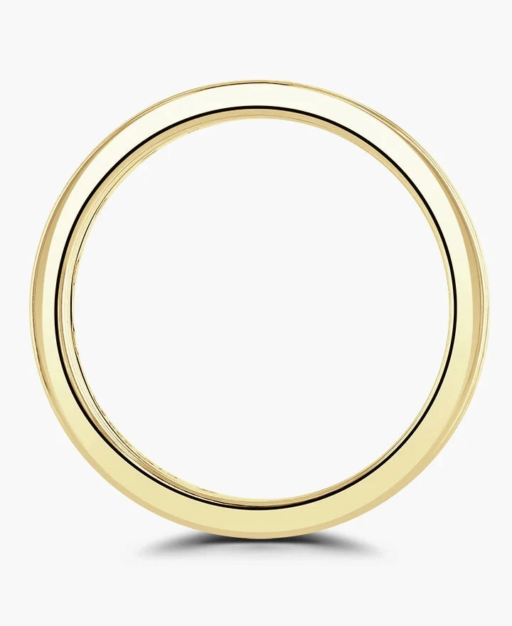 18ct Yellow Gold 1.00ct Round Brilliant And Baguette Cut Diamond Channel Set Full Eternity Ring