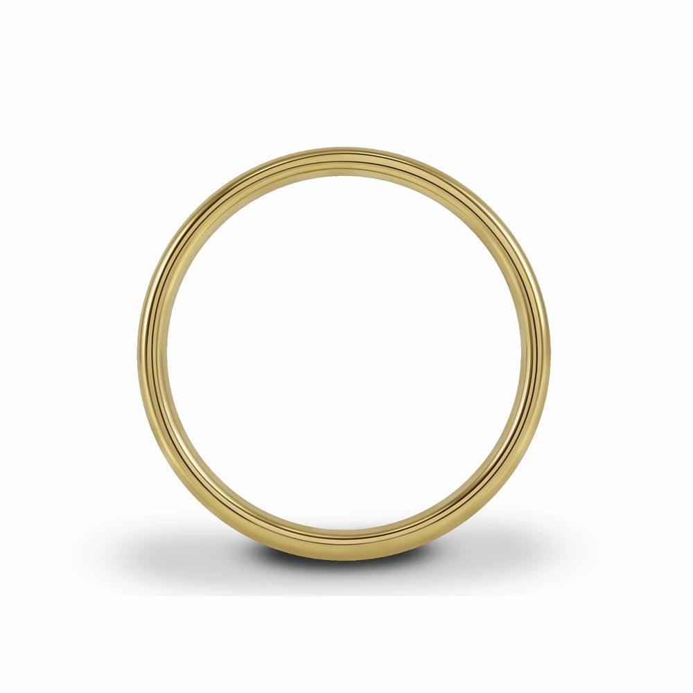 18ct Yellow Gold 3mm Light Court Ladies Wedding Ring