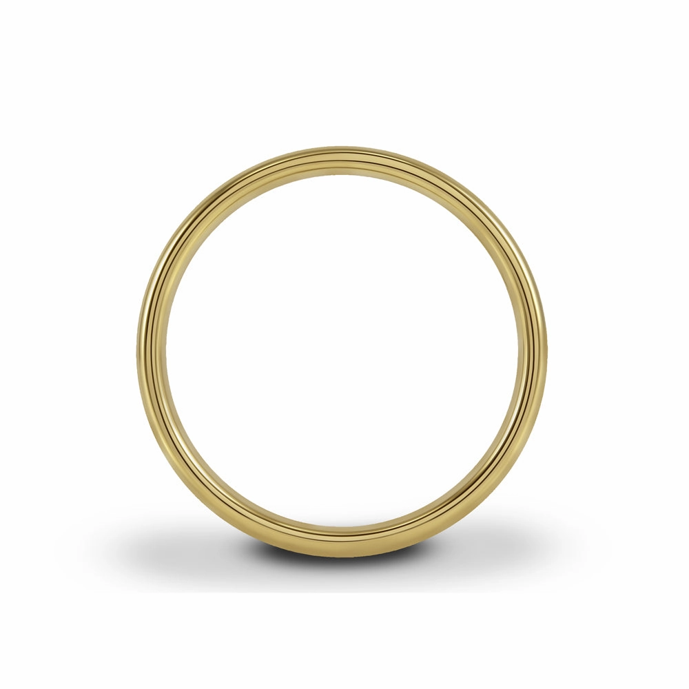 18ct Yellow Gold 3mm Light Court Ladies Wedding Ring