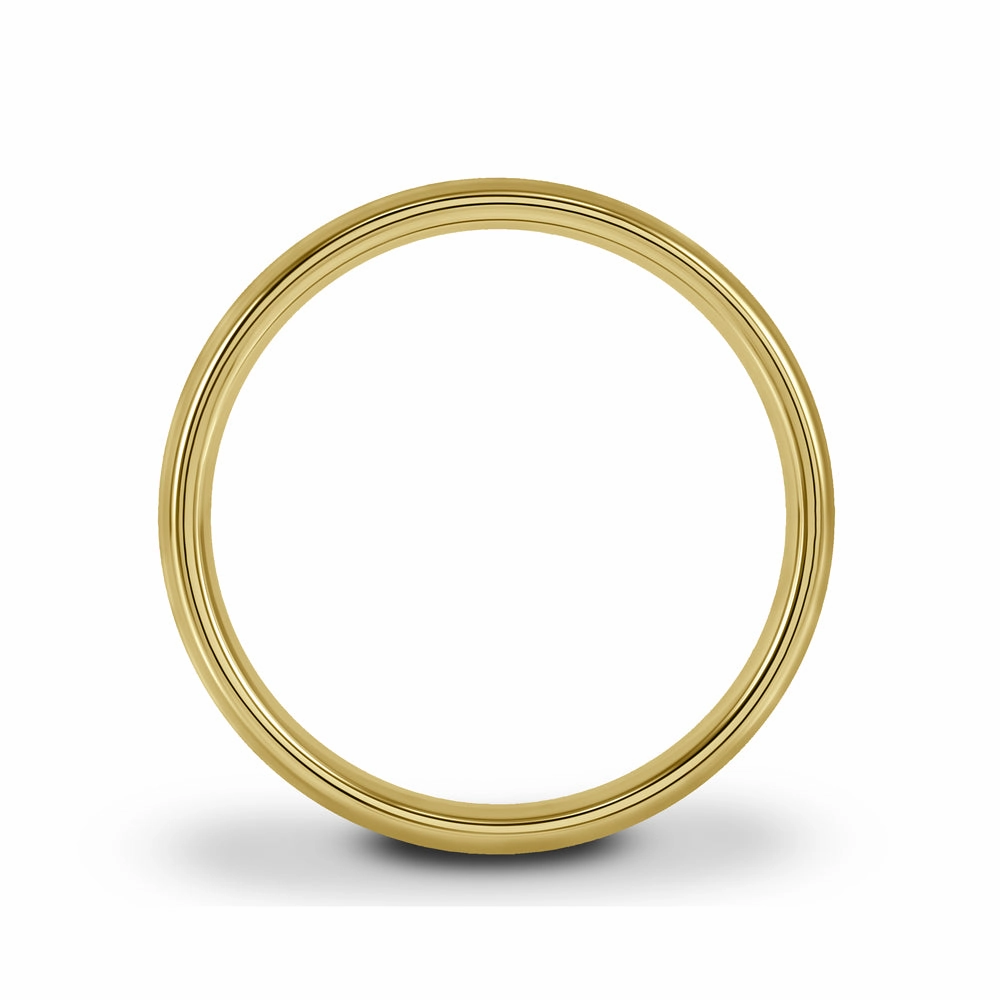 18ct Yellow Gold 5mm Light Court Gents Wedding Ring