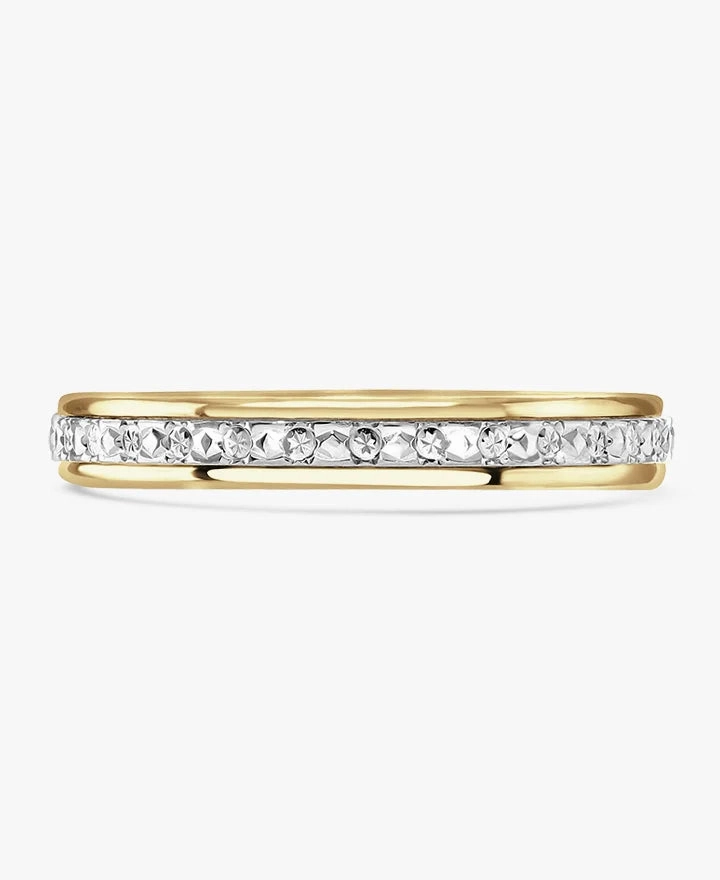 18ct Yellow Gold And Platinum 3mm Ladies Wedding Ring