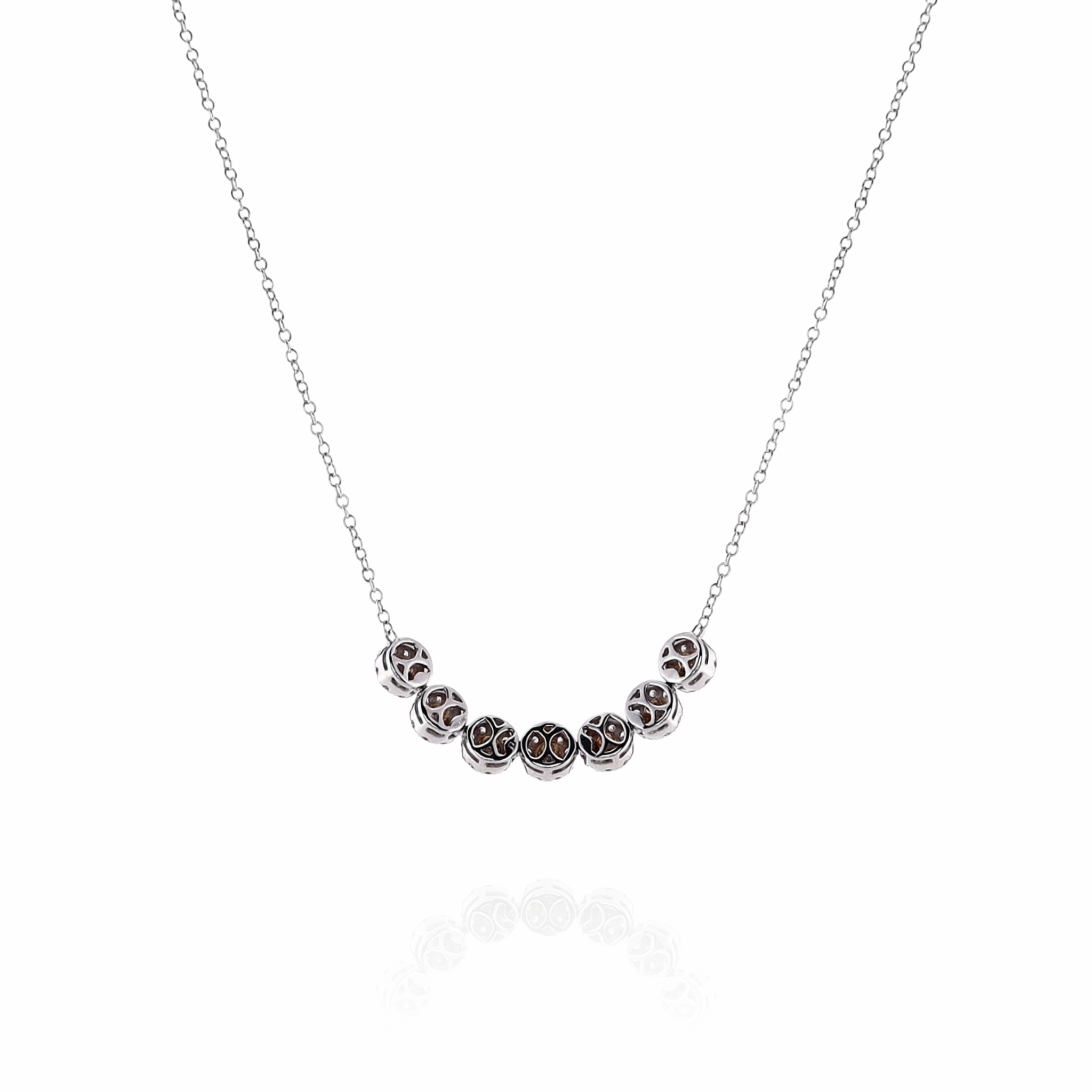 18k Two-Tone 16" Multi-Halo Yellow and White Diamond Pendant