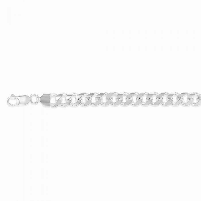 21cm Sterling Silver Curb Bracelet
