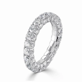 2.46ct 23-Round Brilliant Cut Diamond Expanding 18ct White Gold Full Eternity Ring