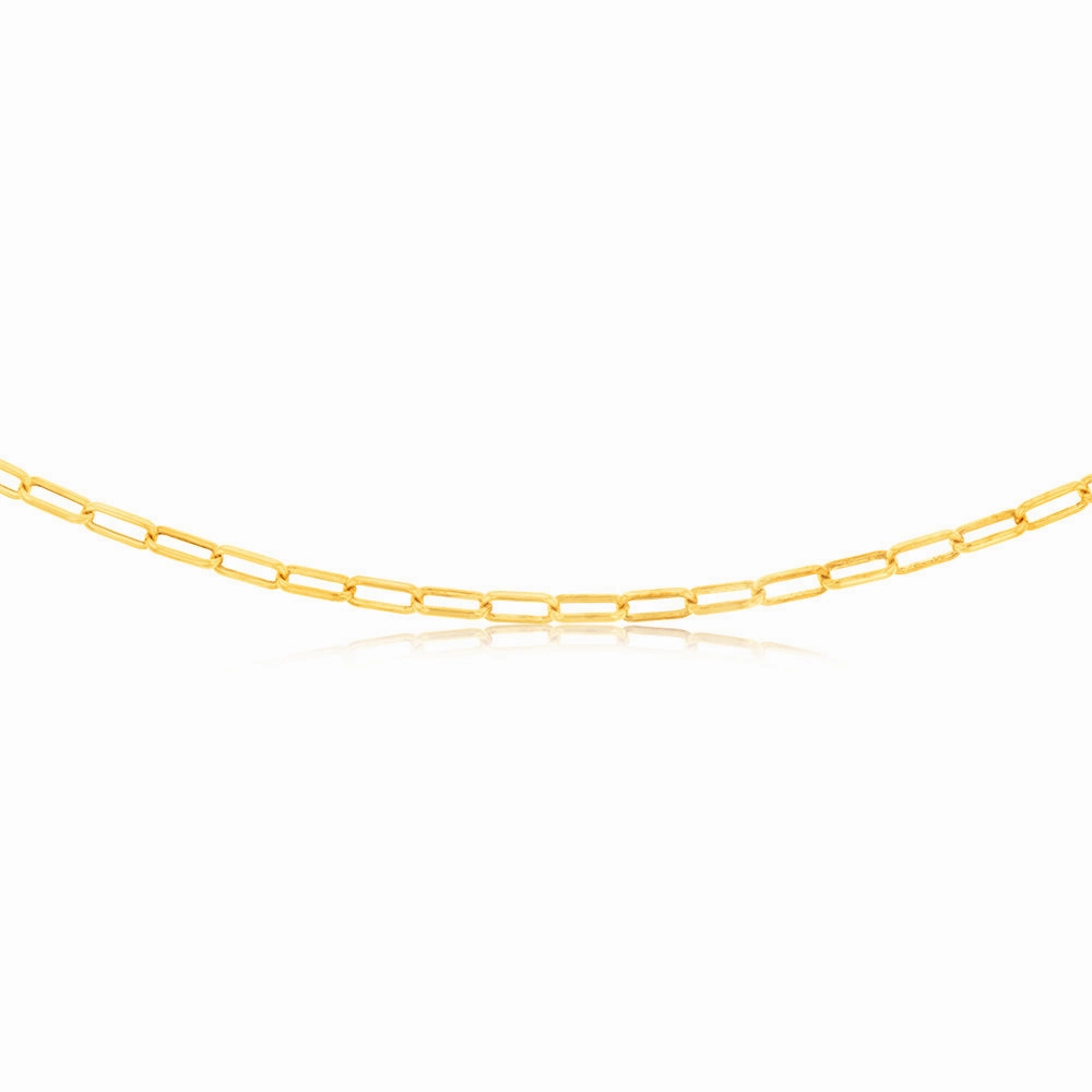 9 Carat Silverfilled Long Belcher 45cm Chain