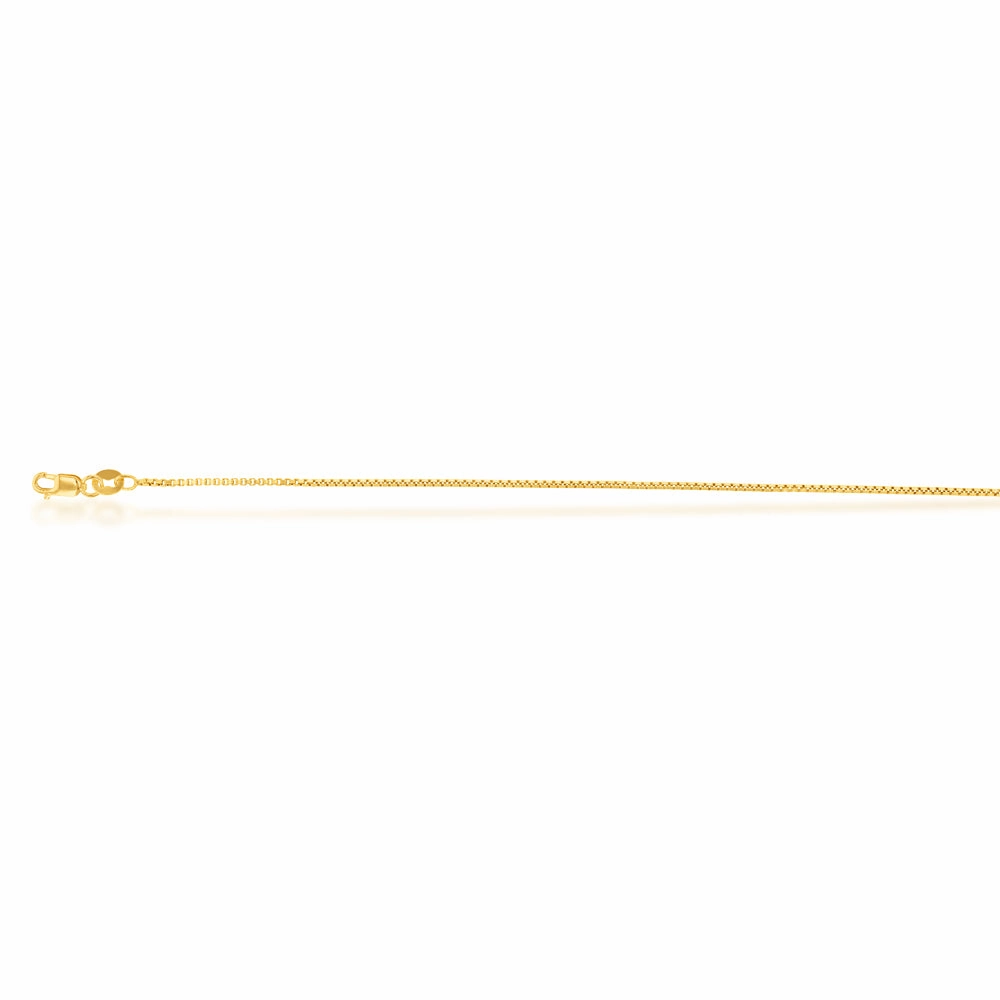 9carat Silver Filled Box Chain 50cm