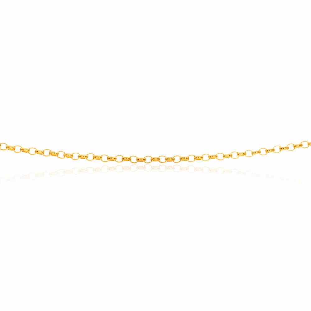 9ct Charming Yellow Solid Gold Belcher Chain
