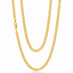9ct Elegant Yellow Solid Gold Anchor 60cm Chain