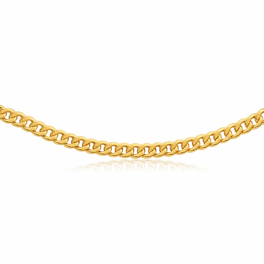 9ct Gorgeous Yellow Gold Copper Filled Curb Chain