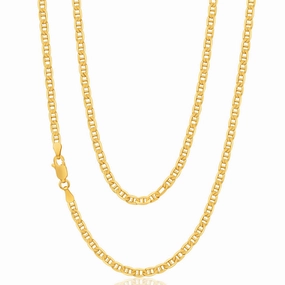 9ct Radiant Yellow Solid Gold Anchor Chain
