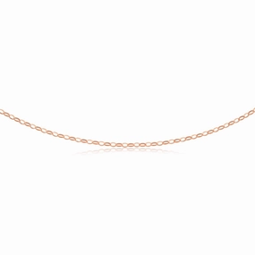 9ct Rose Gold Silverfilled 50cm Belcher Chain