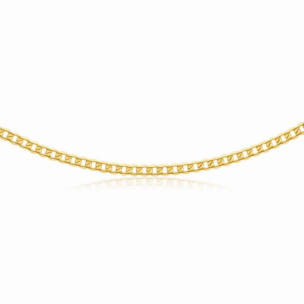 9ct Splendid Yellow Gold Copper Filled Curb Chain