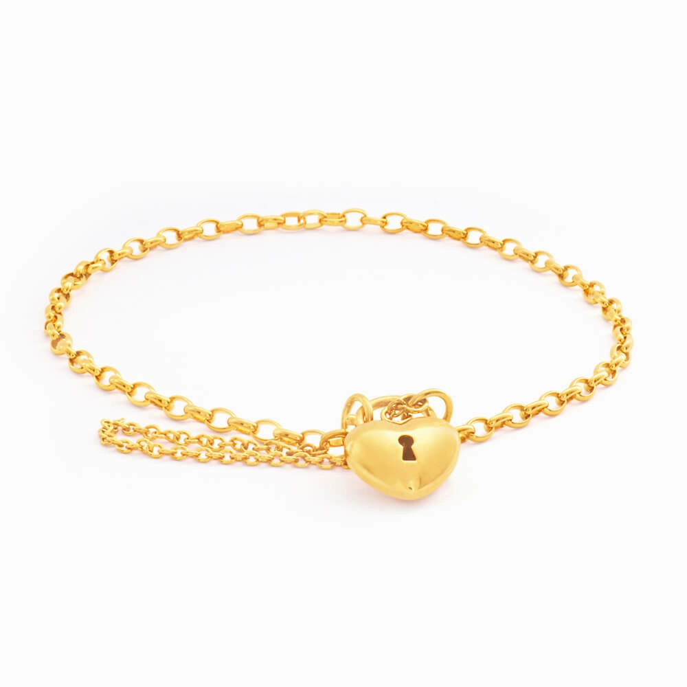 9ct Superb Yellow Gold Belcher Bracelet