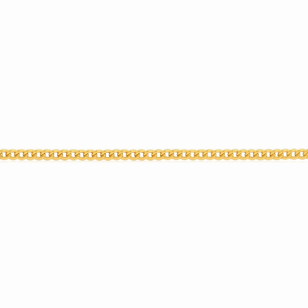 9ct Superb Yellow Gold Copper Filled Curb Chain