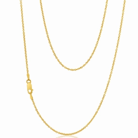 9ct Superb Yellow Gold Silver Filled Belcher Chain