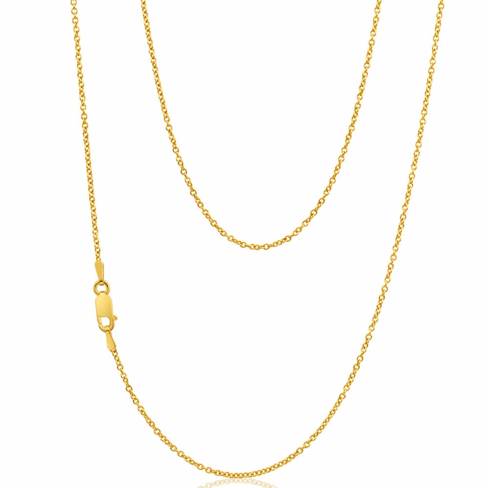 9ct Superb Yellow Gold Silver Filled Belcher Chain