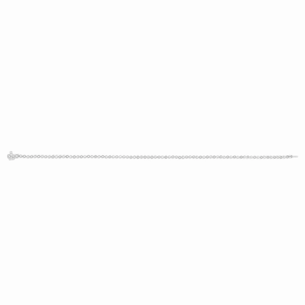 9ct White Gold 1/4 Carat Charming Fancy Tennis 18cm Bracelet