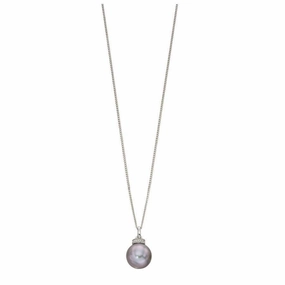 9ct White Gold Cultured Freshwater Pearl Pendant