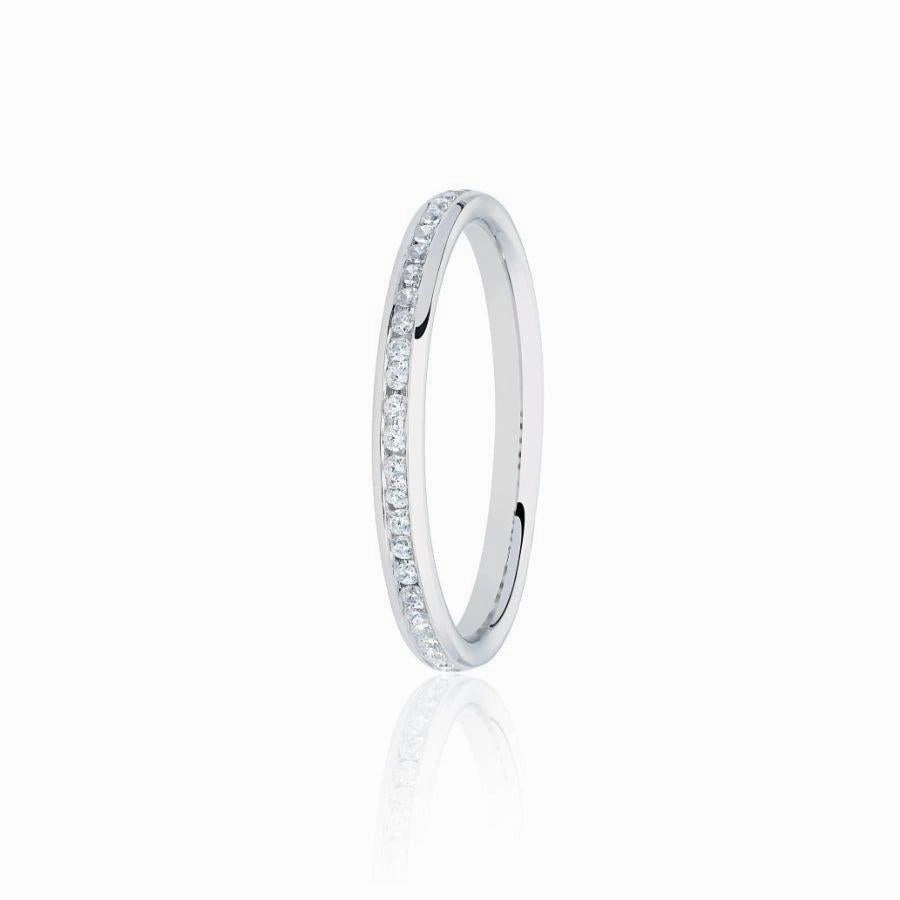 9ct White Gold Diamond Eternity Ring