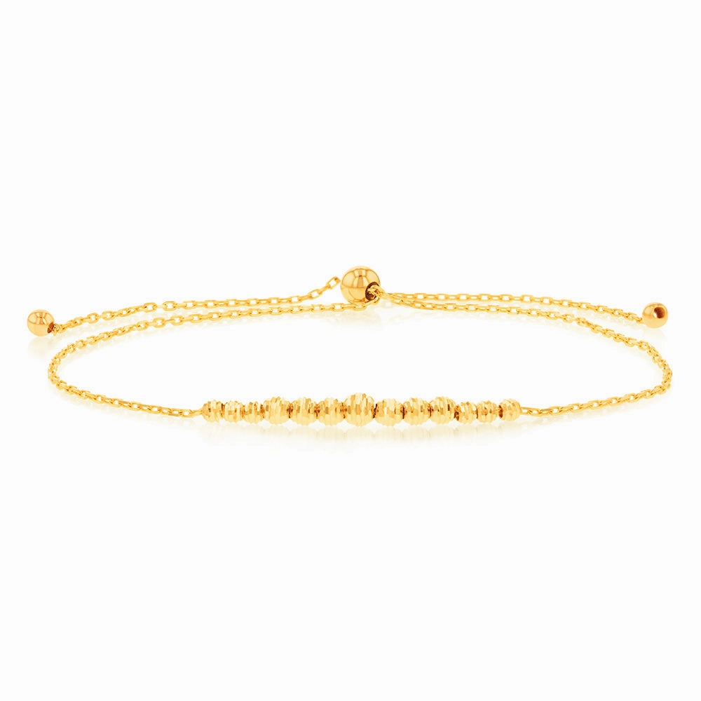 9ct Yellow Gold 24cm Adjustable Bracelet