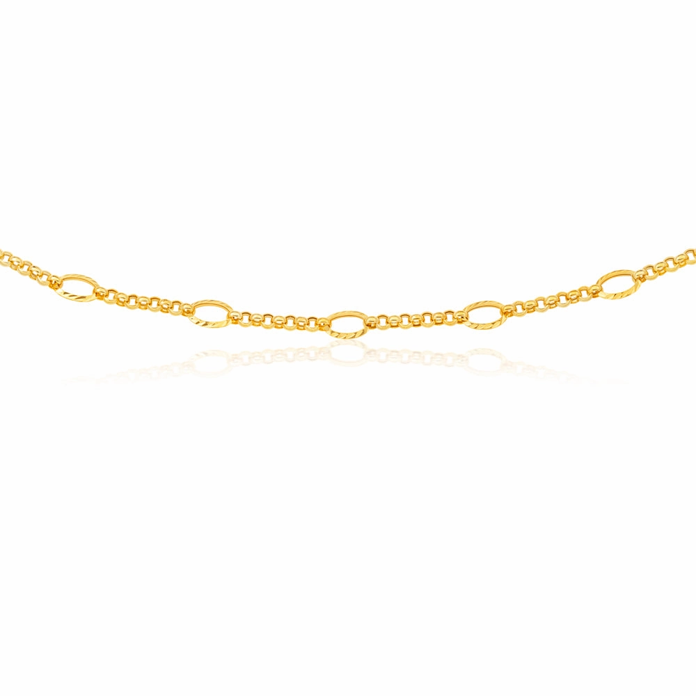 9ct Yellow Gold 45cm Belcher Chain
