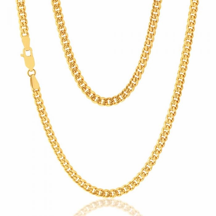 9ct Yellow Gold 45cm Curb Chain