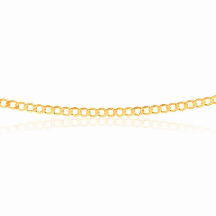 9ct Yellow Gold 45cm Curb Chain