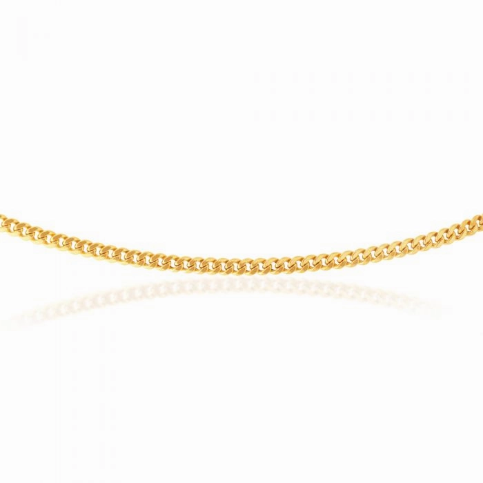 9ct Yellow Gold 45cm Curb Chain