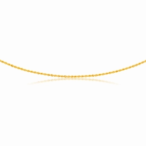 9ct Yellow Gold 45cm Rope Chain 50Gauge