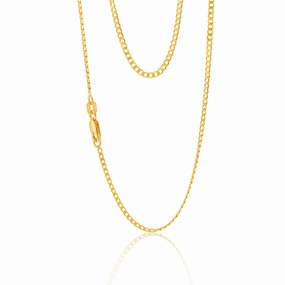 9ct Yellow Gold 50cm Curb Chain