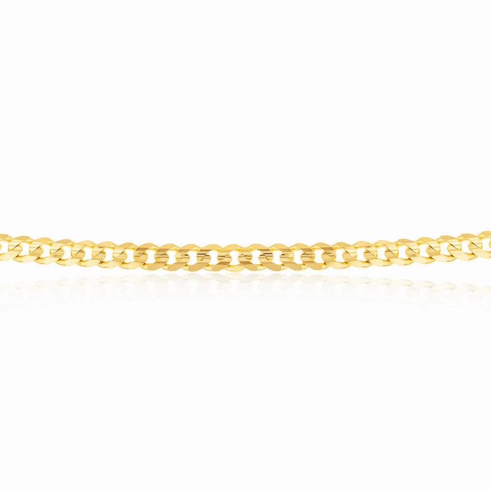 9ct Yellow Gold 55cm 170 Gauge Curb Chain