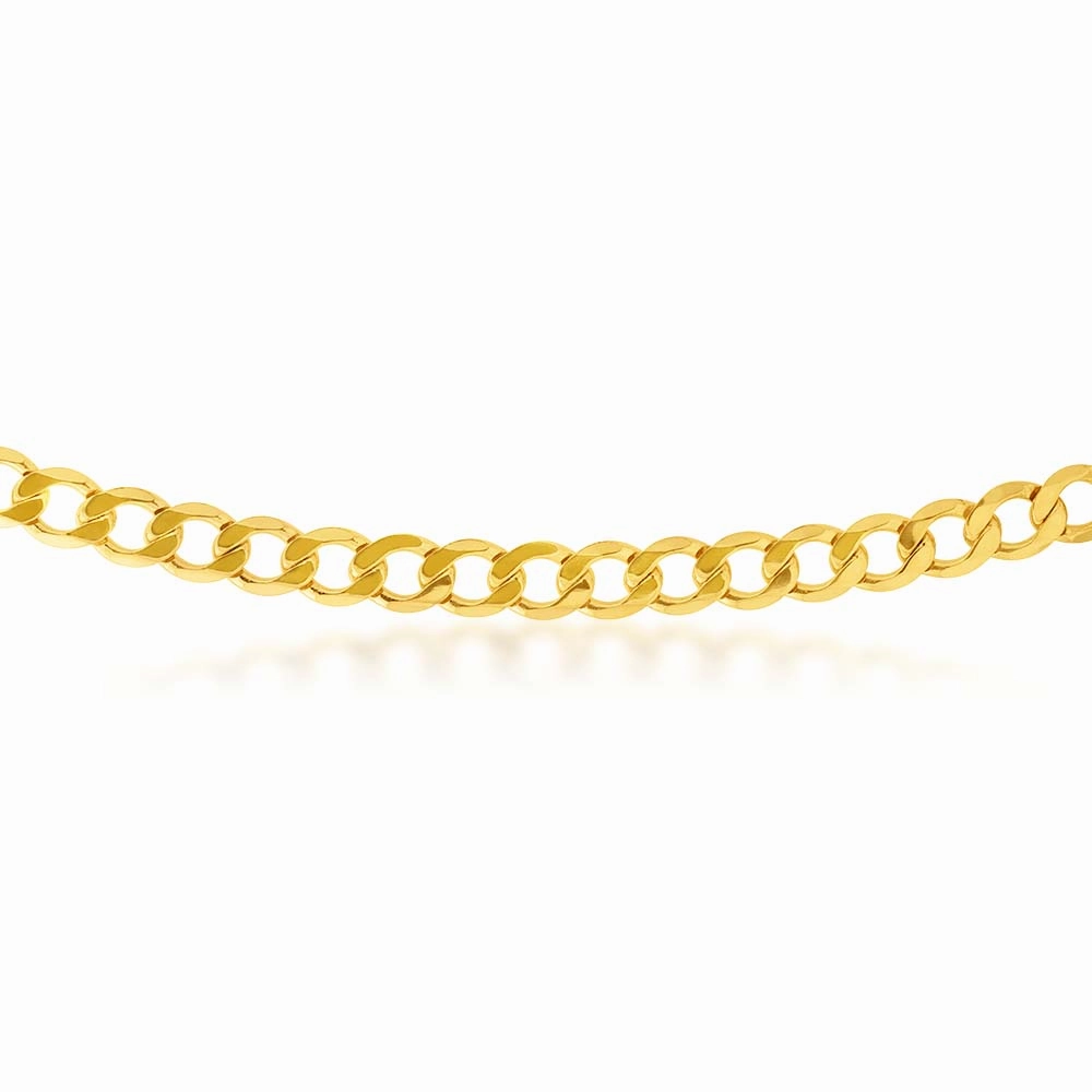 9ct Yellow Gold 55cm Curb Chain