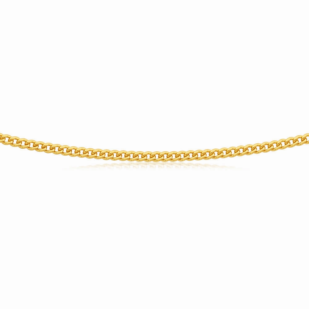 9ct Yellow Gold 80cm 80 Gauge Curb Chain