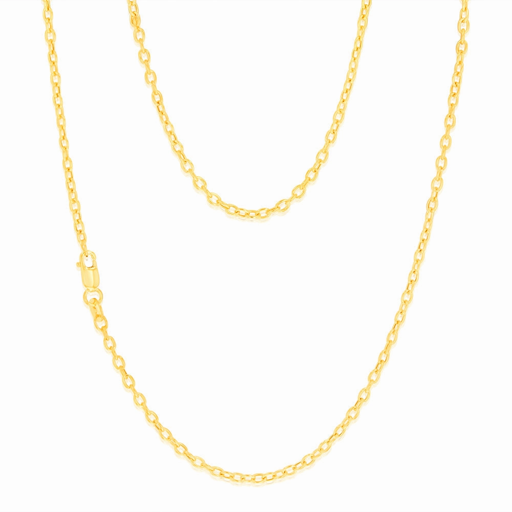 9ct Yellow Gold Belcher 60 Gauge 40cm Chain