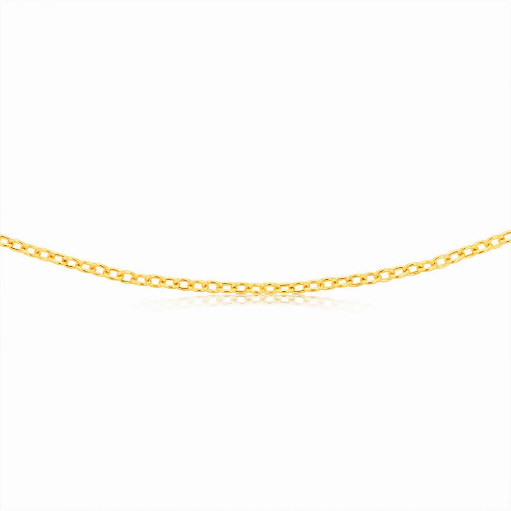 9ct Yellow Gold Belcher 60 Gauge 40cm Chain