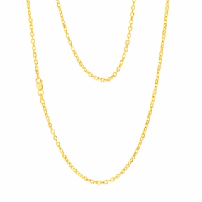 9ct Yellow Gold Belcher 60 Gauge 45cm Chain