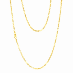 9ct Yellow Gold Belcher 60 Gauge 50cm Chain