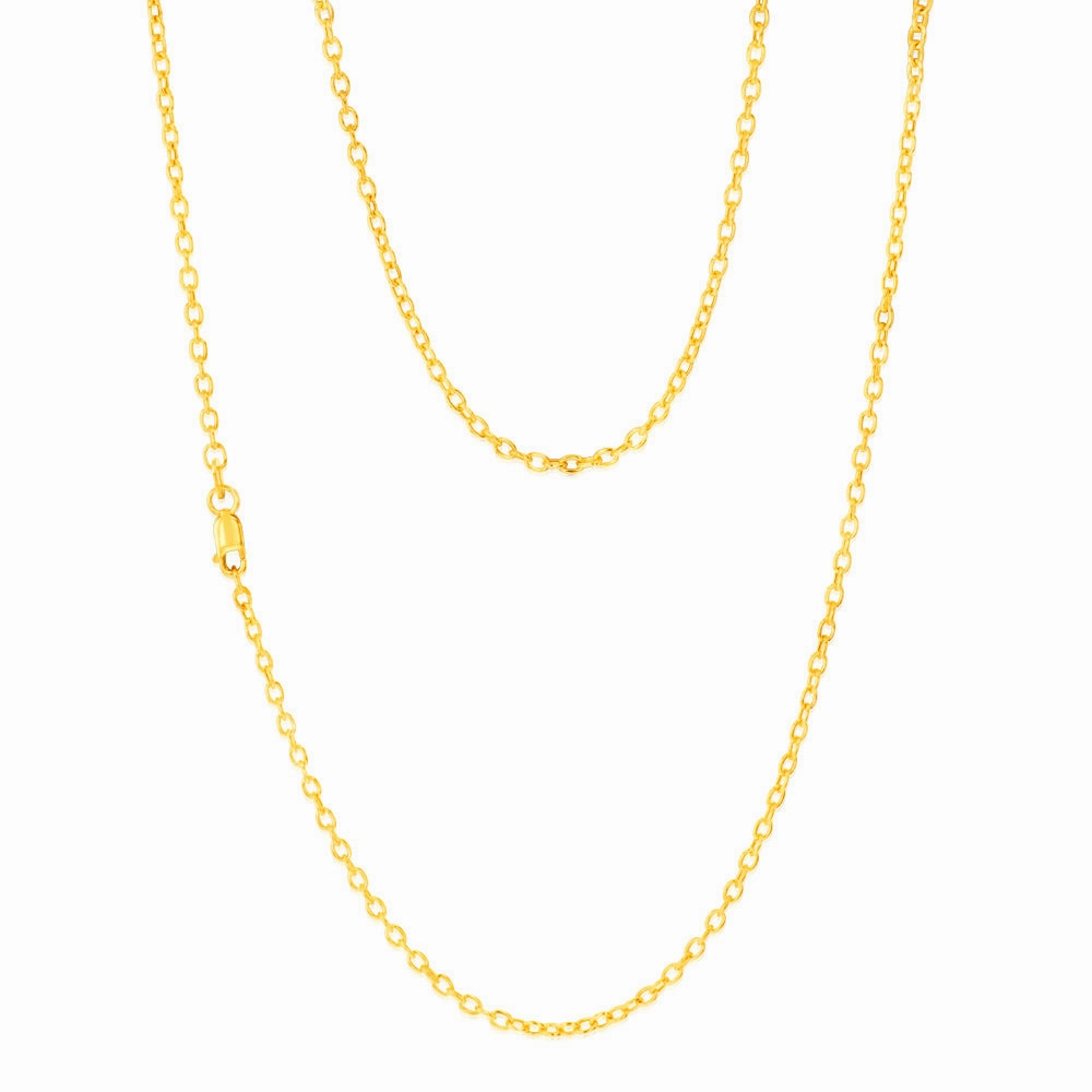 9ct Yellow Gold Belcher 60 Gauge 50cm Chain