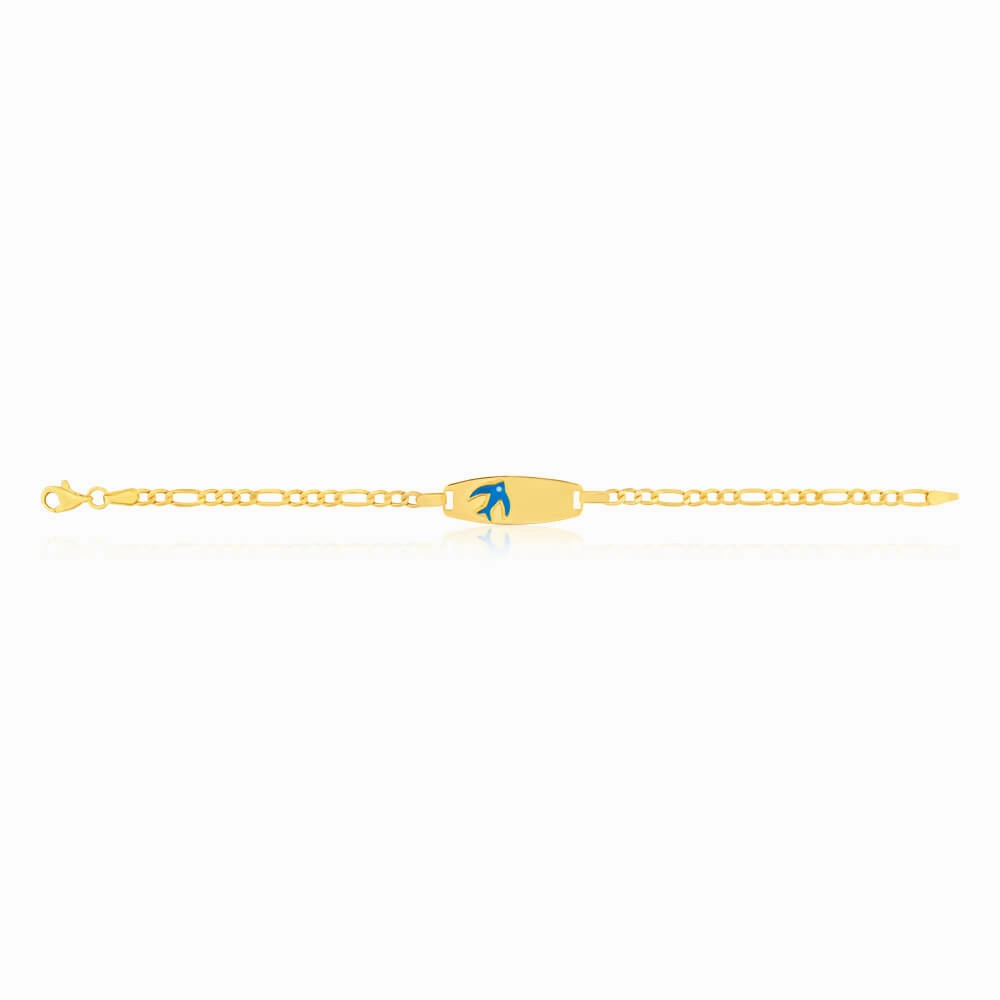 9ct Yellow Gold Bluebird Bracelet